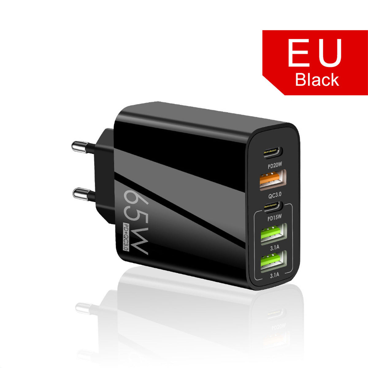Fast Charger with 4A Type-C and 3USB Ports