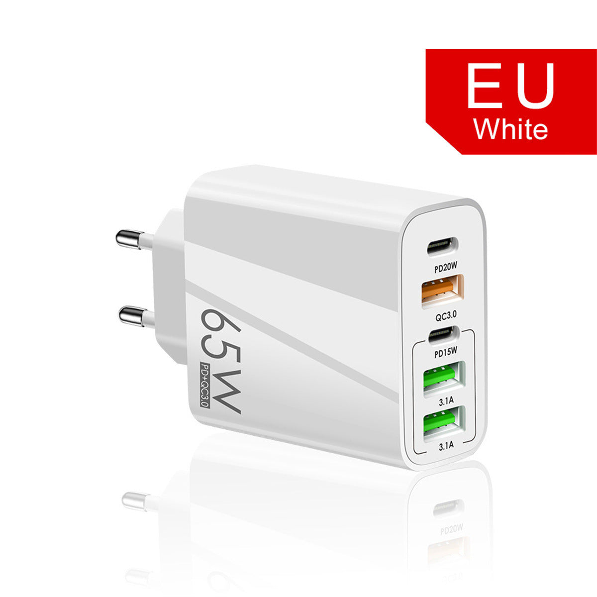 Fast Charger with 4A Type-C and 3USB Ports