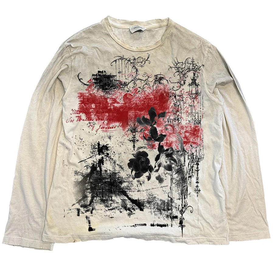 Unisex Gothic 3D Printed Long Sleeve T-Shirt