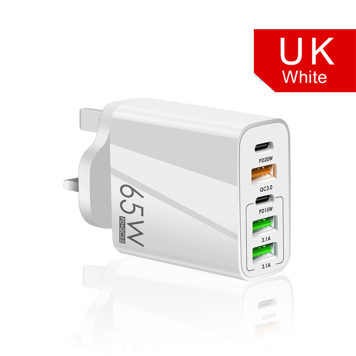 Fast Charger with 4A Type-C and 3USB Ports