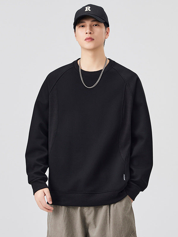 Mens Casual Splicing Sweatshirt