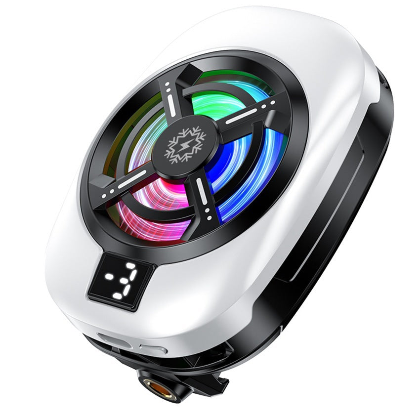 Semiconductor Phone Cooler with Digital Display and RGB Lighting