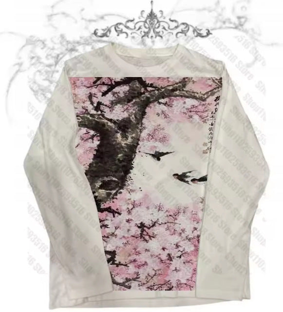 Unisex Gothic 3D Printed Long Sleeve T-Shirt