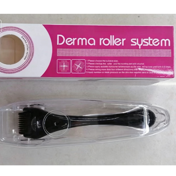Hair Scalp Micro-Needle Roller with Serum Applicator