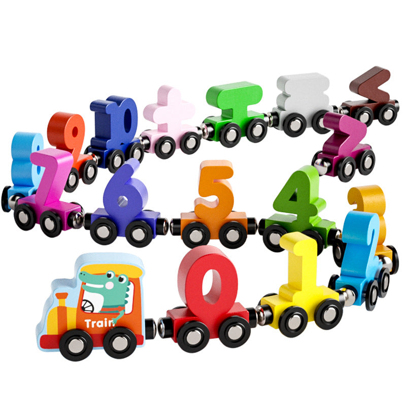 Magnetic Number Train Wooden Educational Toy