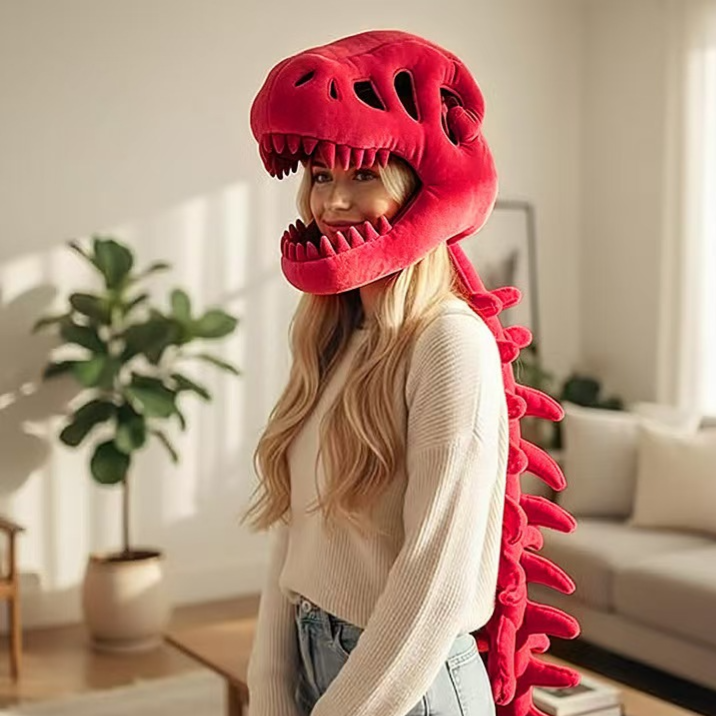 Doll Dinosaur Bone Head Cover