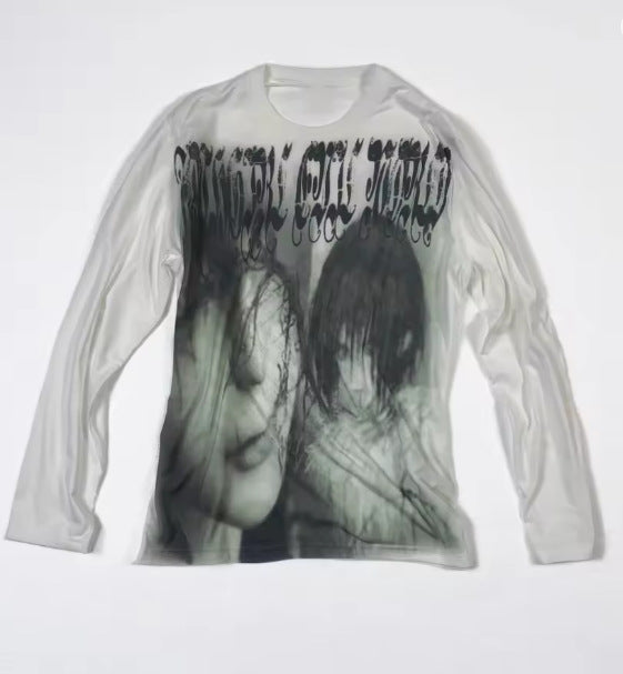 Unisex Gothic 3D Printed Long Sleeve T-Shirt