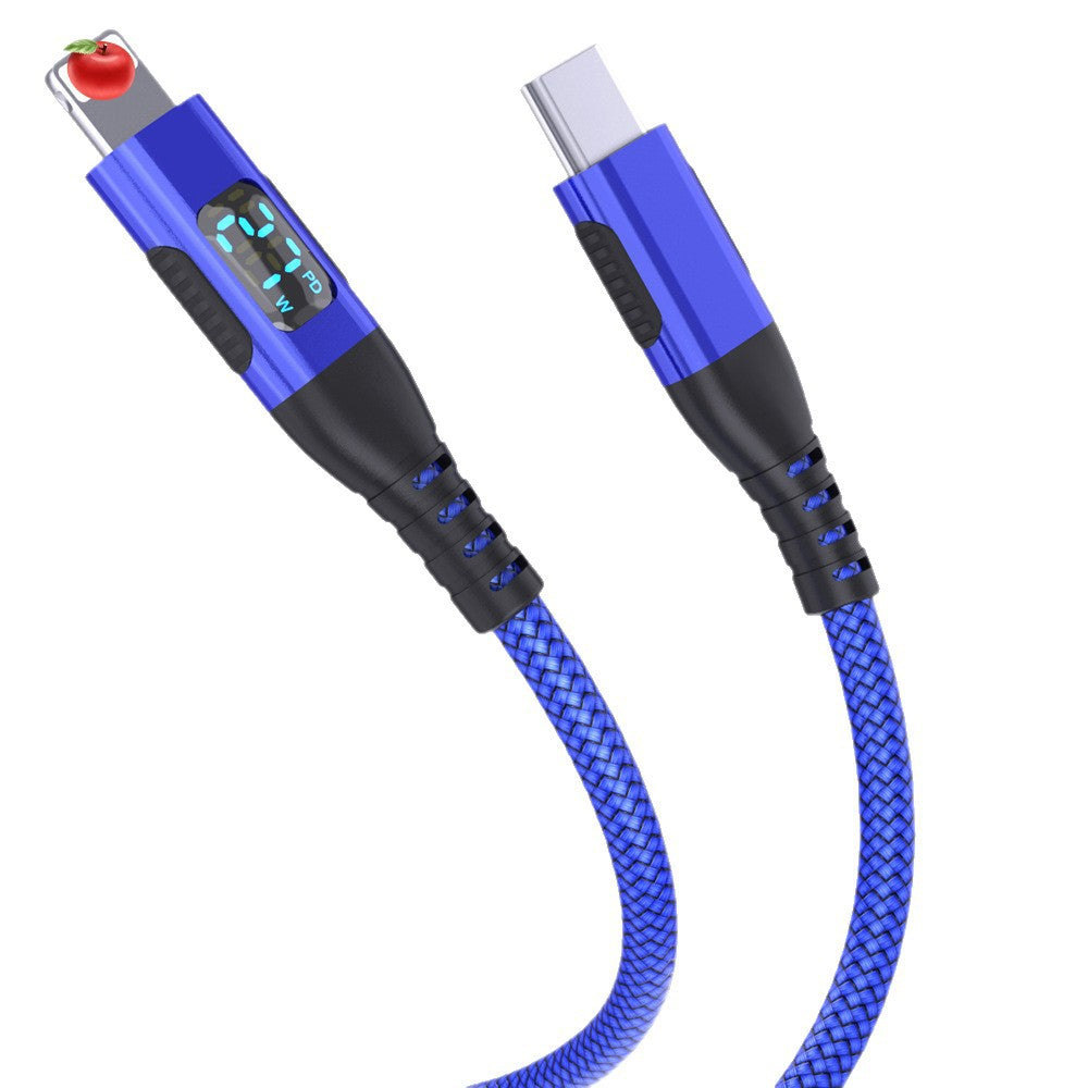 Type-C to Lightning Fast Charging Cable with Digital Display