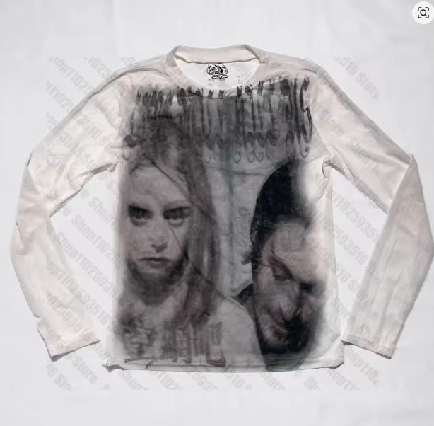 Unisex Gothic 3D Printed Long Sleeve T-Shirt