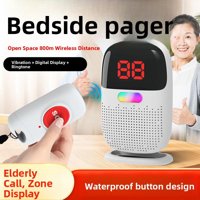Wireless Flash Vibration Doorbell with Pager