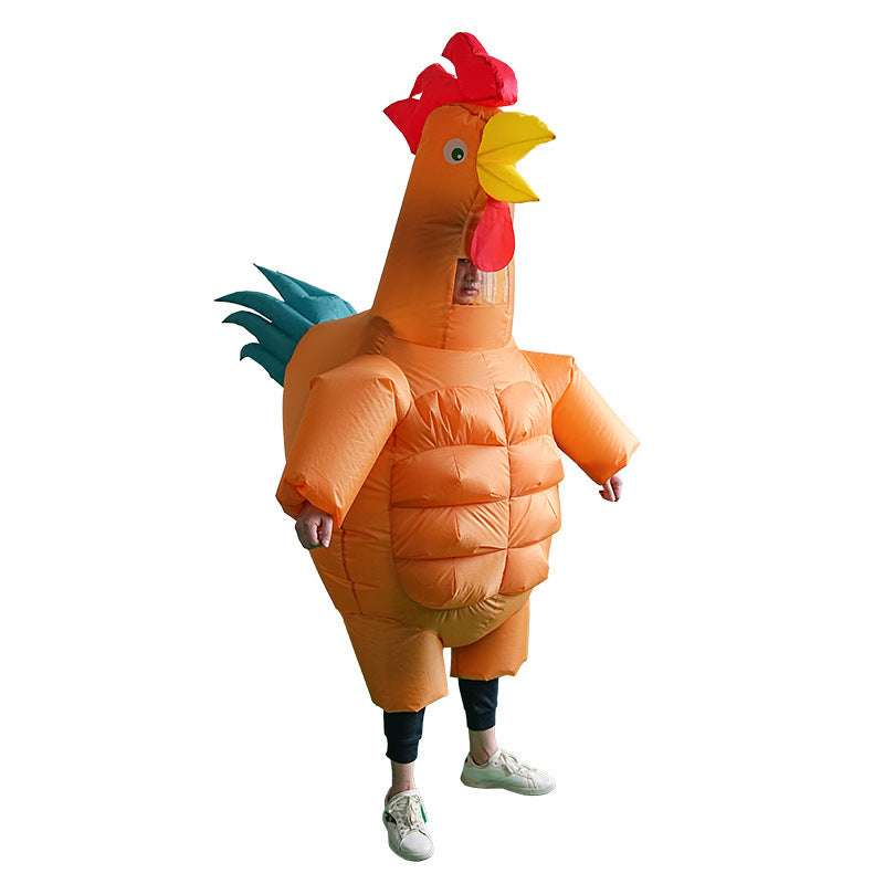 Colorful Rooster Inflatable Party Costume