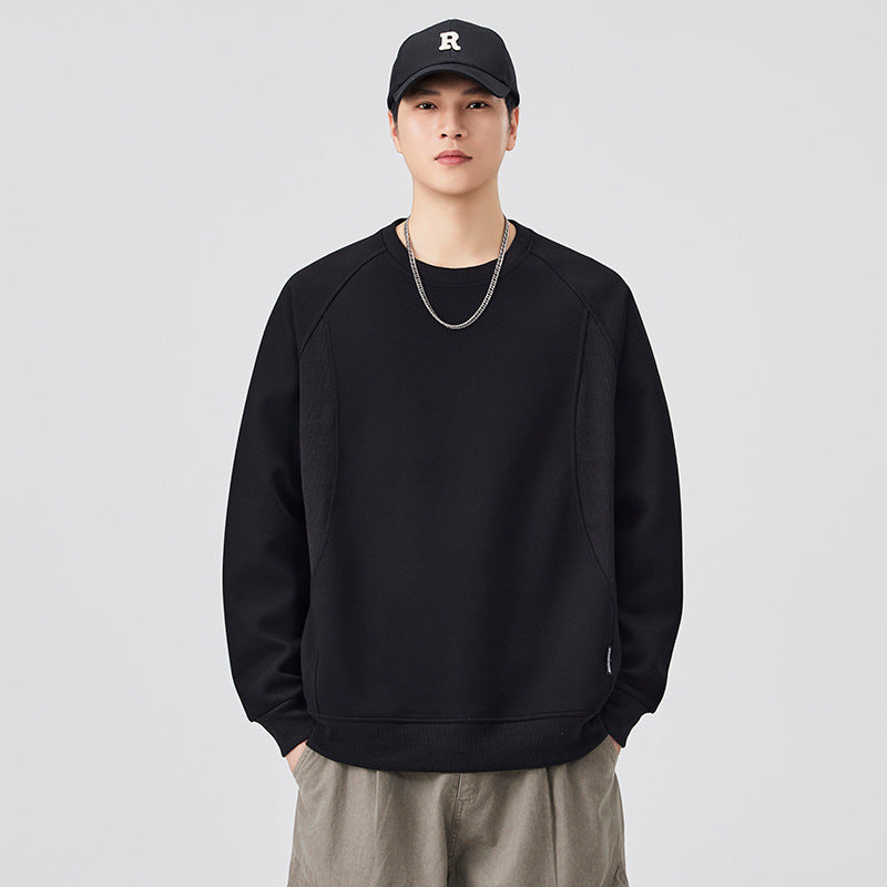 Mens Casual Splicing Sweatshirt