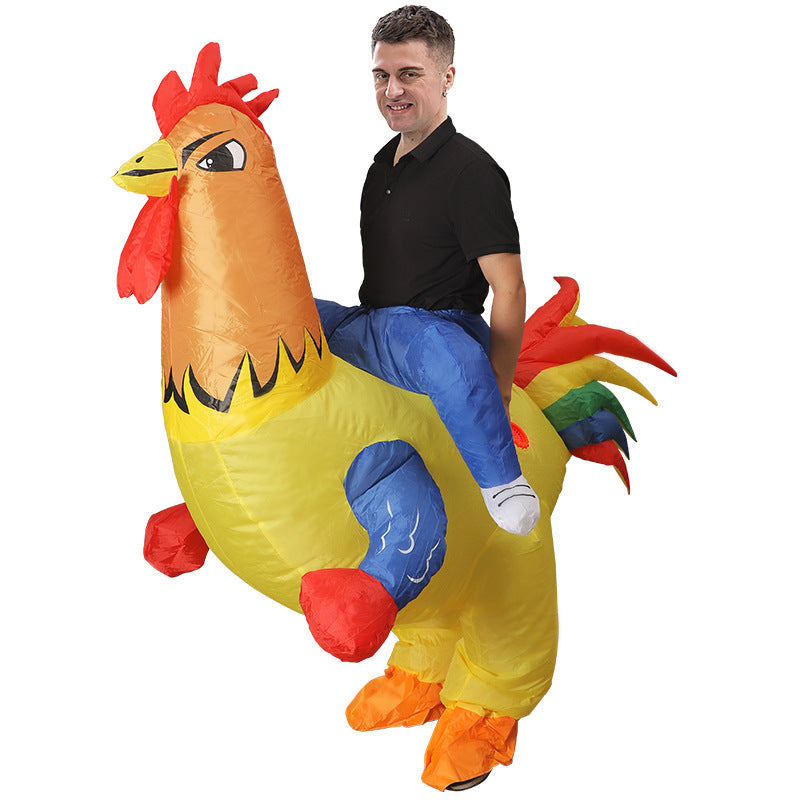 Colorful Rooster Inflatable Party Costume