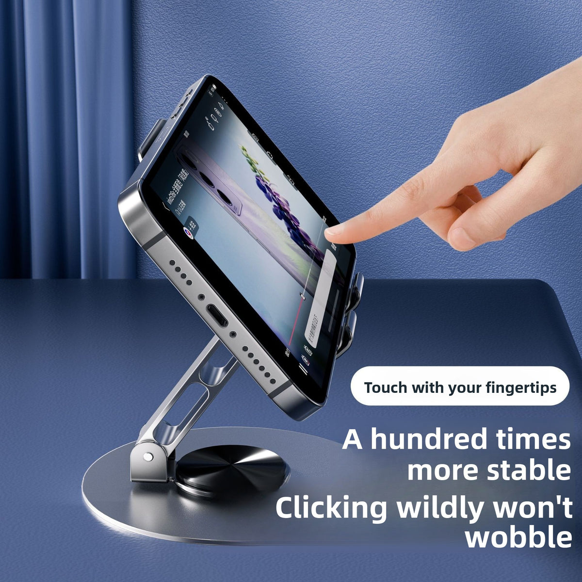 Metal Phone Stand with 360 Rotation