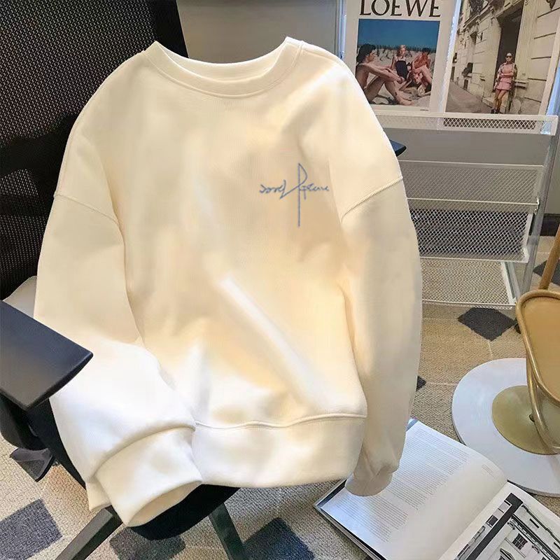 Mens Hooded Fleece Sweatshirt Letter Print Casual Top