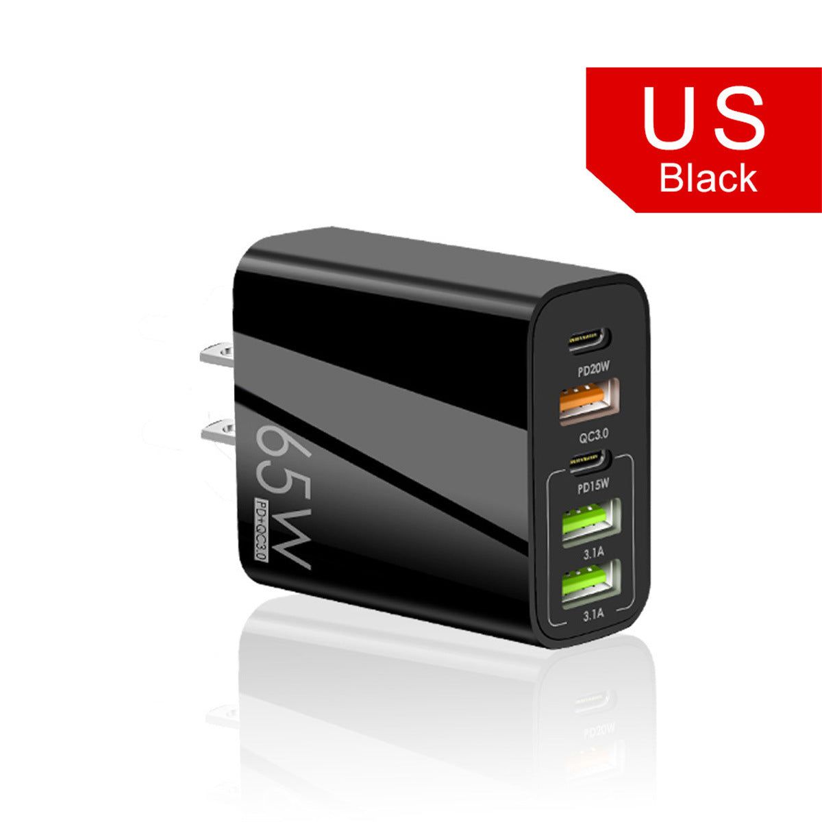 Fast Charger with 4A Type-C and 3USB Ports