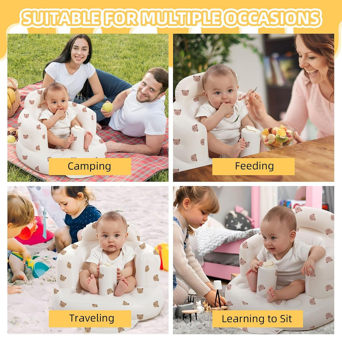 Inflatable Learning Chair for Babies
