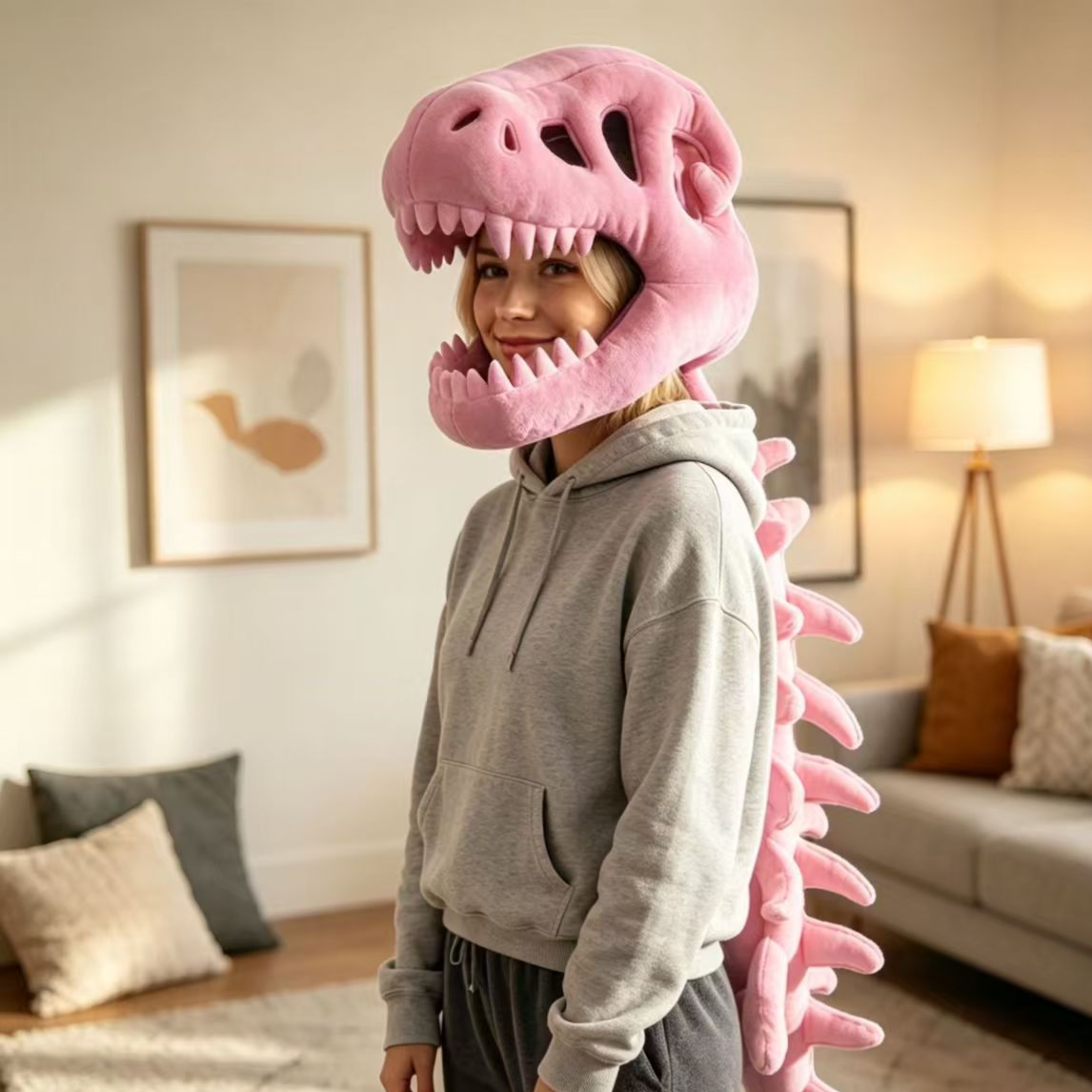 Doll Dinosaur Bone Head Cover
