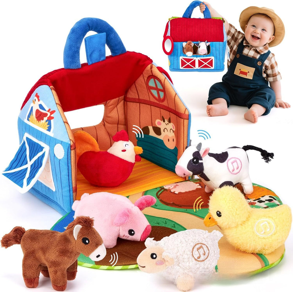Fabric Farm Barn Toys
