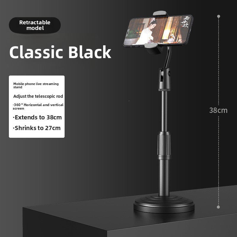 Desktop influencer live-streaming support stand