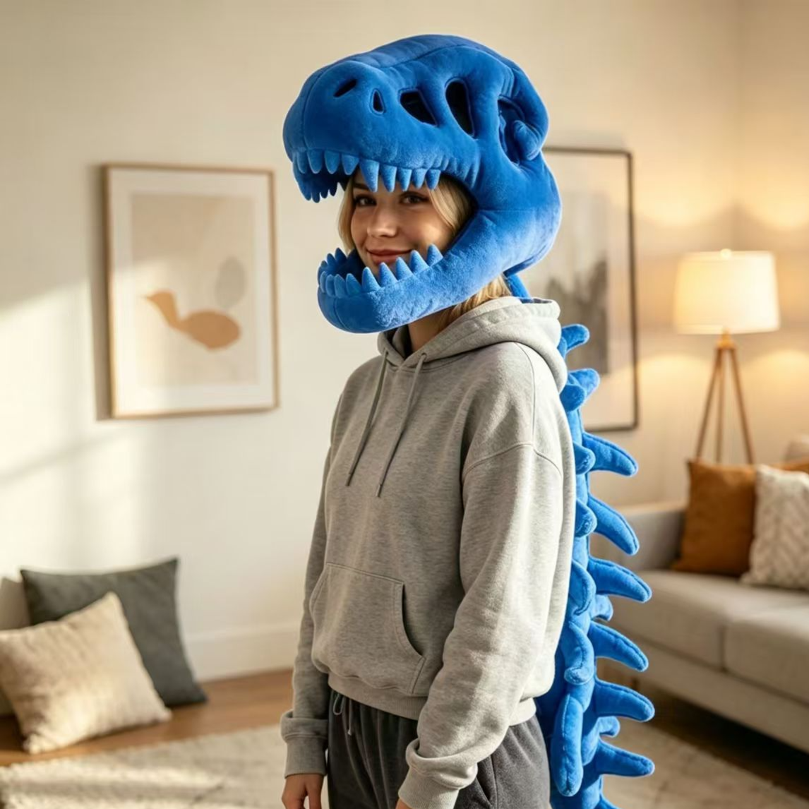 Doll Dinosaur Bone Head Cover
